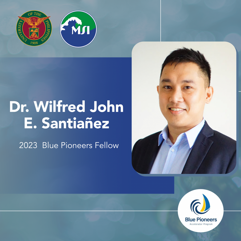 Congratulations to Dr. Wilfred John Santiañez for being chosen for the Blue Pioneers Accelerator Program