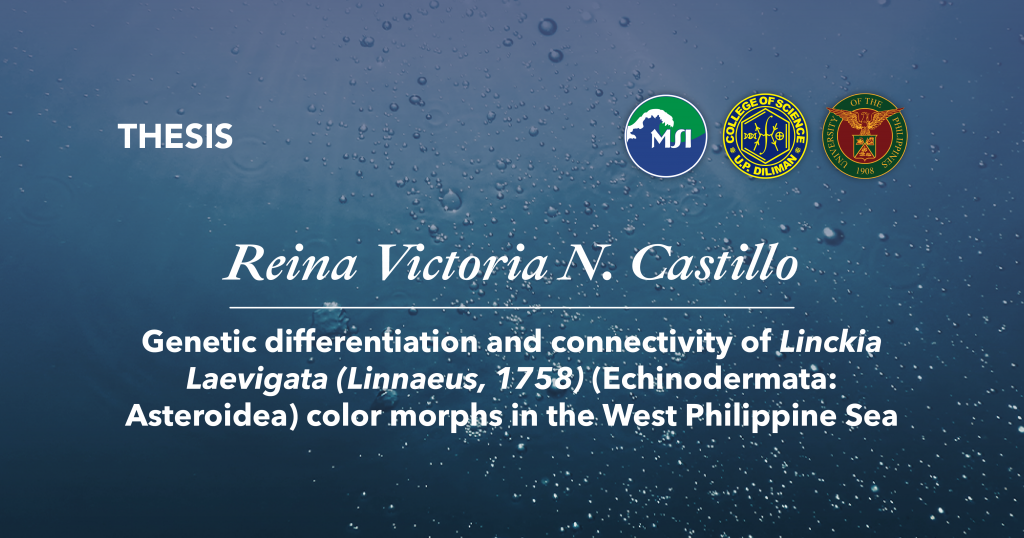 Title: Genetic differentiation and connectivity of Linckia Laevigata (Linnaeus, 1758) (Echinodermata: Asteroidea) color morphs in the West Philippine Sea