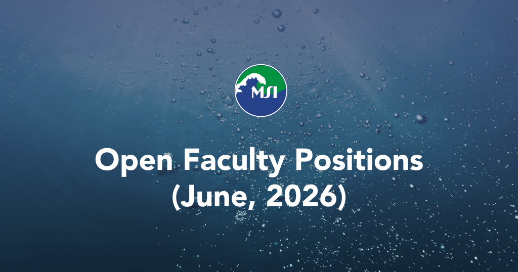 The Marine Science Institute, College of Science, University of the Philippines Diliman (UP MSI) now welcomes inquiries regarding faculty positions.